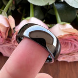 Tungsten Carbide Wedding Band Polished Comfort Fit