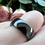 Tungsten Carbide Wedding Band Polished Comfort Fit