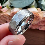 6mm 8mm Tungsten Carbide Wedding Band Engagement Ring for Men Women