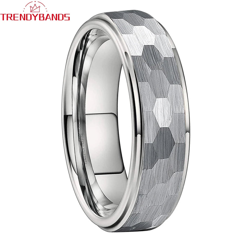 6mm 8mm Tungsten Carbide Wedding Band Engagement Ring for Men Women