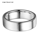 6mm 8mm Tungsten Wedding Band Ring Flat Polished Comfort Fit Size 5-15