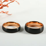 Tungsten Ring 8mm Wedding Band Anniversary Jewelry Rose