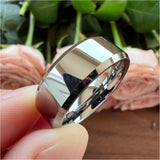 6mm 8mm Tungsten Carbide Wedding Ring Band High Polished Comfort Fit