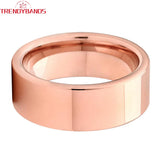 6mm 8mm Tungsten Carbide Ring Wedding Band High Polished Comfort Fit