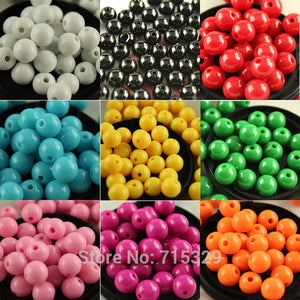 100pcs Acrylic Charm Beads Spacer DIY Jewelry Making