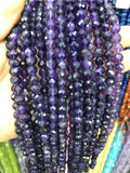 6mm Amethy Natural Purple Crystals Beads Faceted Quartz Gem Loose Stone Beads