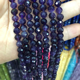 6mm Amethy Natural Purple Crystals Beads Faceted Quartz Gem Loose Stone Beads