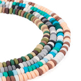 Colorful Ellipse Disc Polymer Clay Beads Loose Beads DIY Jewelry Making