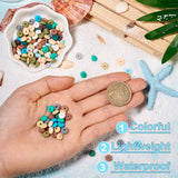 Colorful Ellipse Disc Polymer Clay Beads Loose Beads DIY Jewelry Making