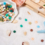 Colorful Ellipse Disc Polymer Clay Beads Loose Beads DIY Jewelry Making