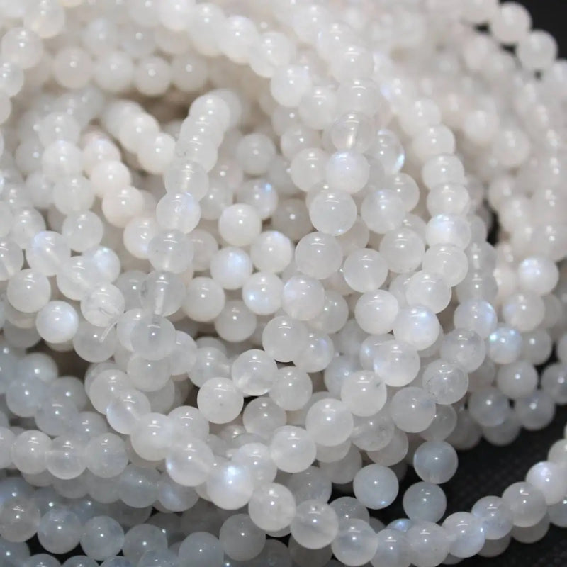 6mm Natural Rainbow Moonstone Loose Beads for DIY Making