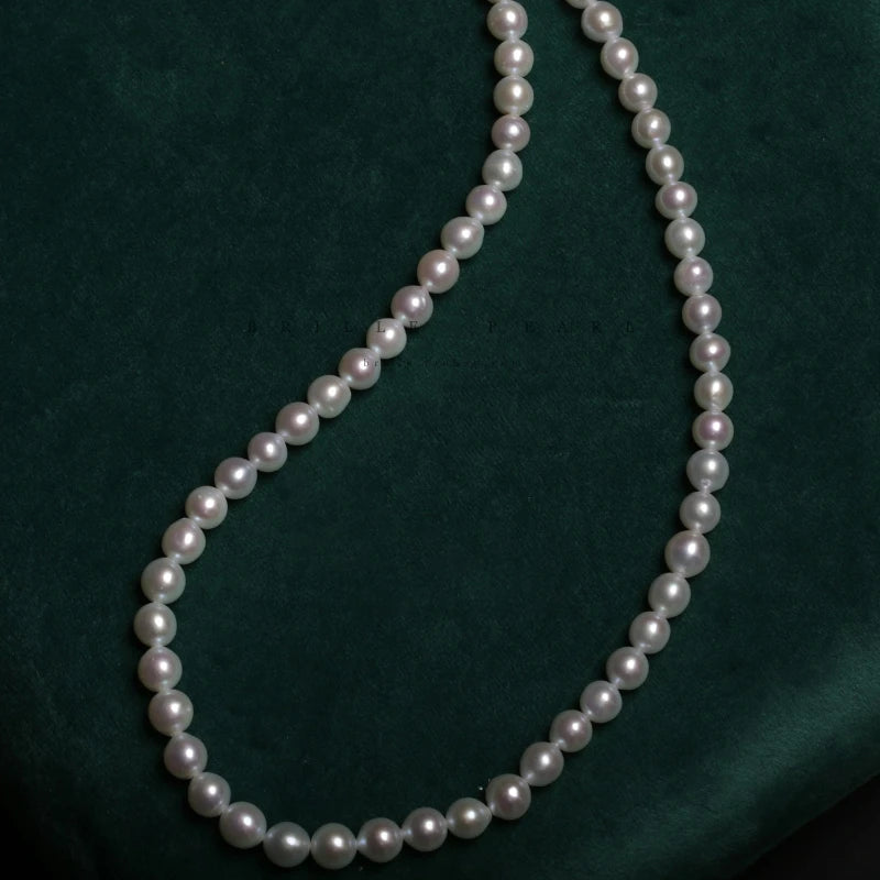 6mm Natural Freshwater Pearl DIY Necklace Bracelet 15inch Beads
