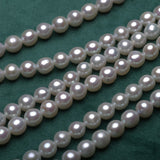 6mm Natural Freshwater Pearl DIY Necklace Bracelet 15inch Beads
