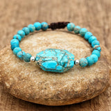 6mm Beaded Wrap Bracelet with Imperial Stones for Women & Men