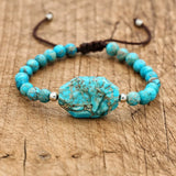 6mm Beaded Wrap Bracelet with Imperial Stones for Women & Men