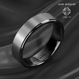 6mm Titanium Tungsten Men's Wedding Band Ring