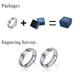 6mm Carbon Fiber Inlay Tungsten Carbide Ring High Polished Wedding Band