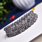6mm Hair Natural Crystal Bracelet Stone Three Circle Bracelets Women Gift