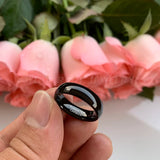 6mm Tungsten Wedding Band Ring for Men Women Plated Polished Comfort Fit