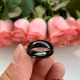 6mm Tungsten Wedding Band Ring for Men Women Plated Polished Comfort Fit