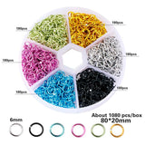 6mm Rainbow Jump Ring Set DIY Necklace Jewelry Making