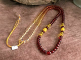 6mm Natural Mexican Amber Beeswax Amber Braided Bracelet Necklace