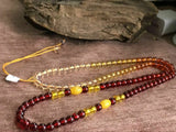 6mm Natural Mexican Amber Beeswax Amber Braided Bracelet Necklace