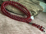 6mm Natural Mexican Blood Amber Beeswax Bracelet Necklace