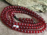 6mm Natural Mexican Blood Amber Beeswax Bracelet Necklace