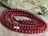 6mm Natural Mexican Blood Amber Beeswax Bracelet Necklace