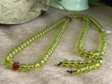 6mm Natural Mexico Sky Succinum Beeswax Amber Weave Bracelet Necklace