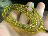6mm Natural Mexico Sky Succinum Beeswax Amber Weave Bracelet Necklace