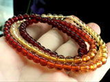 6mm Natural Mexico Succinum Amber Necklace Bracelet