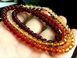 6mm Natural Mexico Succinum Amber Necklace Bracelet