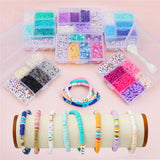 6mm Clay Flat Beads Jewelry Making Set DIY Accessories