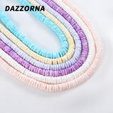6mm Natural Shell Beads Charms Spacer Beads Jewelry Making DIY