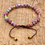 6mm Colorful Beads Natural Stone Strand Friendship Bracelet