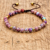 6mm Colorful Beads Natural Stone Strand Friendship Bracelet