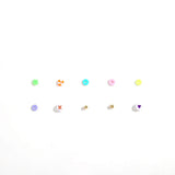 Colorful Polymer Clay Spacer Beads Kit Acrylic Round Letter Bead Box