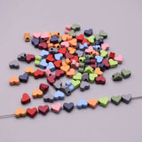 6mm Red Love Heart Beads for Jewelry Making DIY Bracelet Necklace