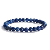 6mm Lapis Lazuli Beaded Bracelet for Women Men