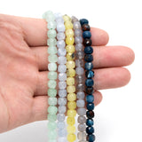 6mm Cube Quartz Beads, Gemstone Beads, 15 Inch Strands