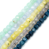 6mm Cube Quartz Beads, Gemstone Beads, 15 Inch Strands