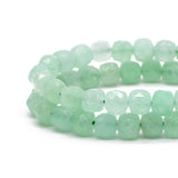 6mm Cube Quartz Beads, Gemstone Beads, 15 Inch Strands