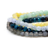 6mm Cube Quartz Beads, Gemstone Beads, 15 Inch Strands