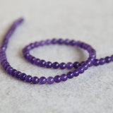 6mm Alexandrite Natural Amethyst Stone Round Beads 15-inch DIY Jewelry Making