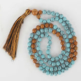 6mm Turquoise Sandalwood Bracelet National Style DIY