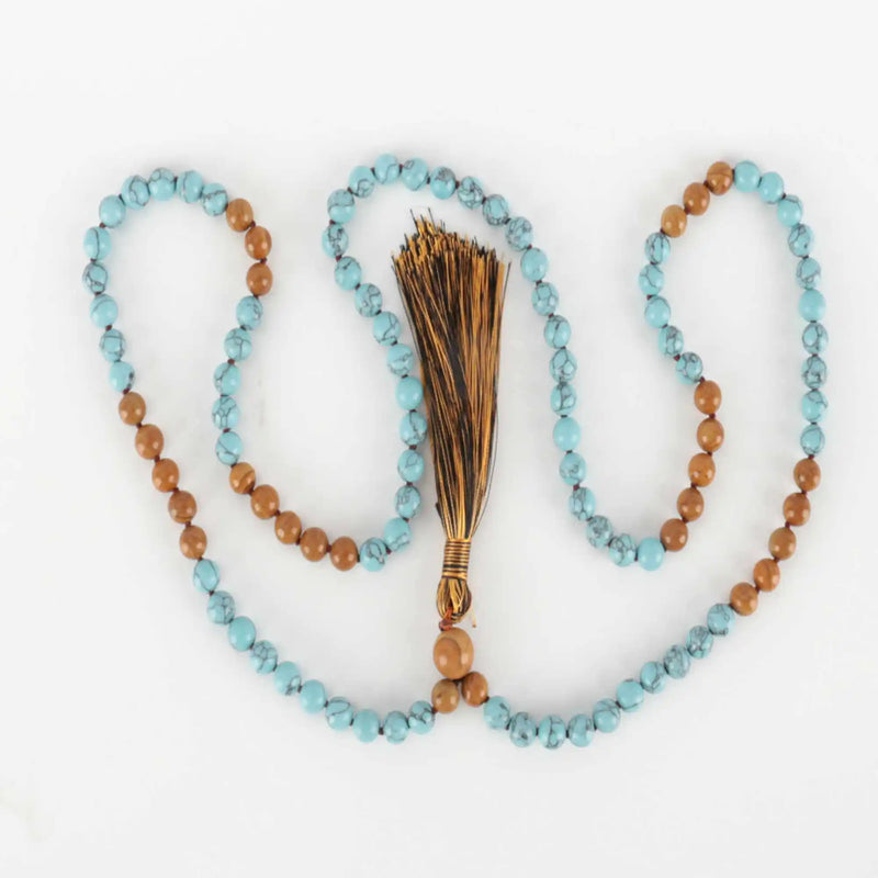 6mm Turquoise Sandalwood Bracelet National Style DIY