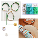 6mm Flat Clay Beads Set With Pearl Letter Beads