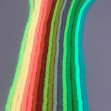 6mm Glow in Dark Polymer Clay Beads for DIY Jewelry